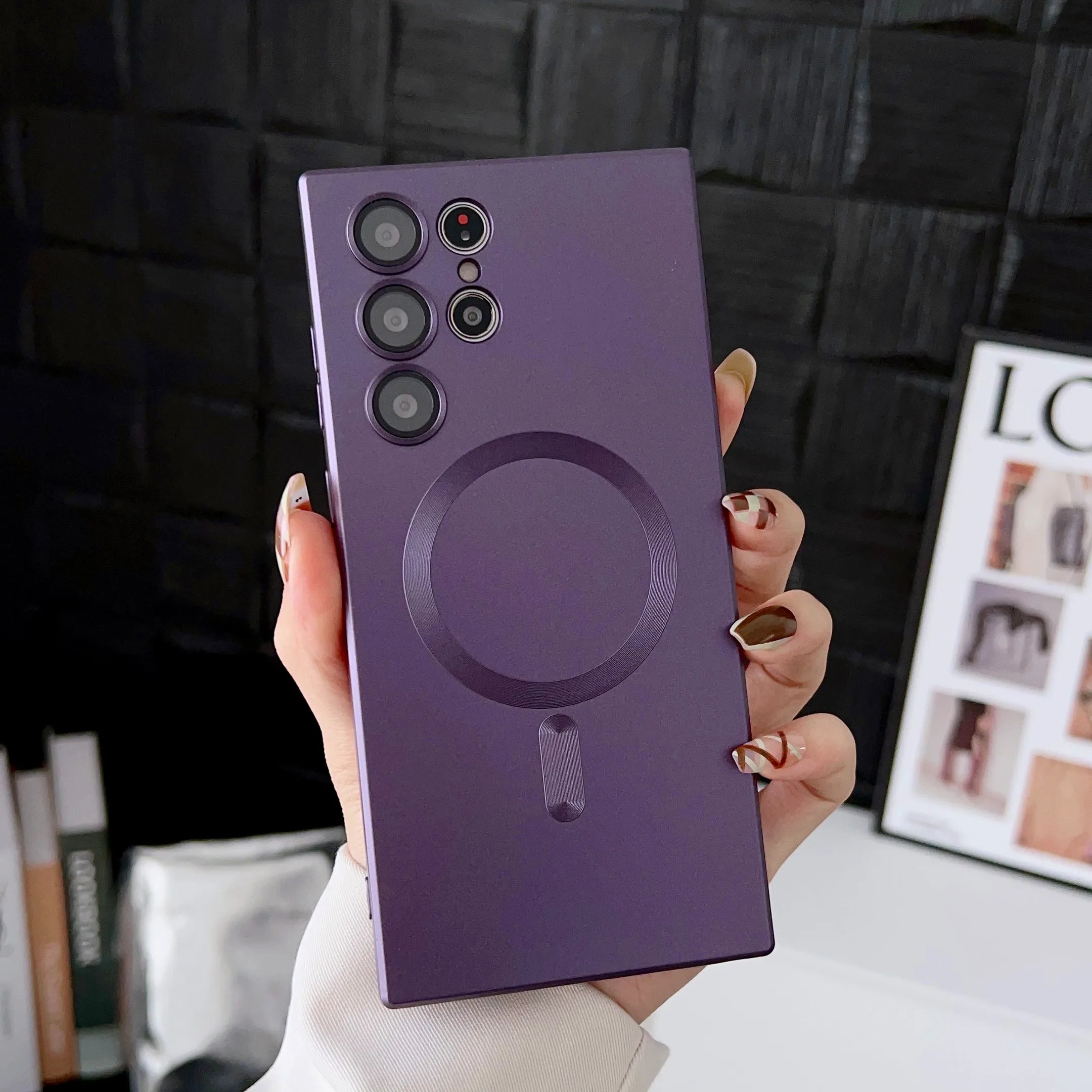 Magnetische Matte-Hülle für Galaxy S25/S24