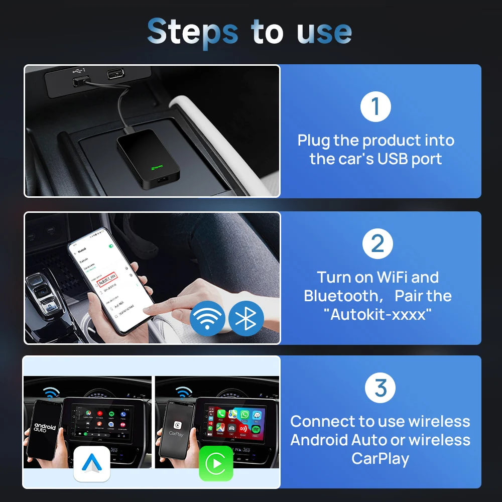 2air CarlinKit 5.0 Wireless CarPlay Adapter
