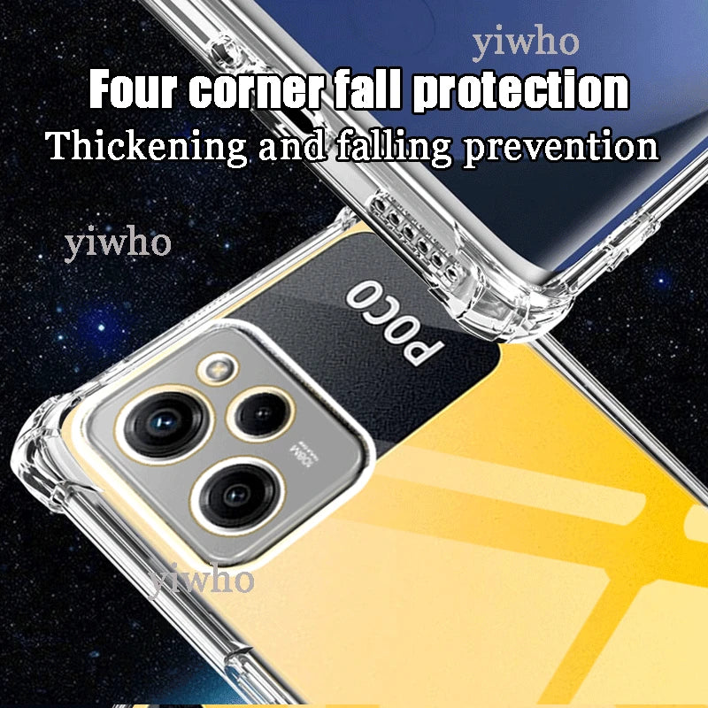 Stoßfeste klare Hülle für Poco X5 Pro