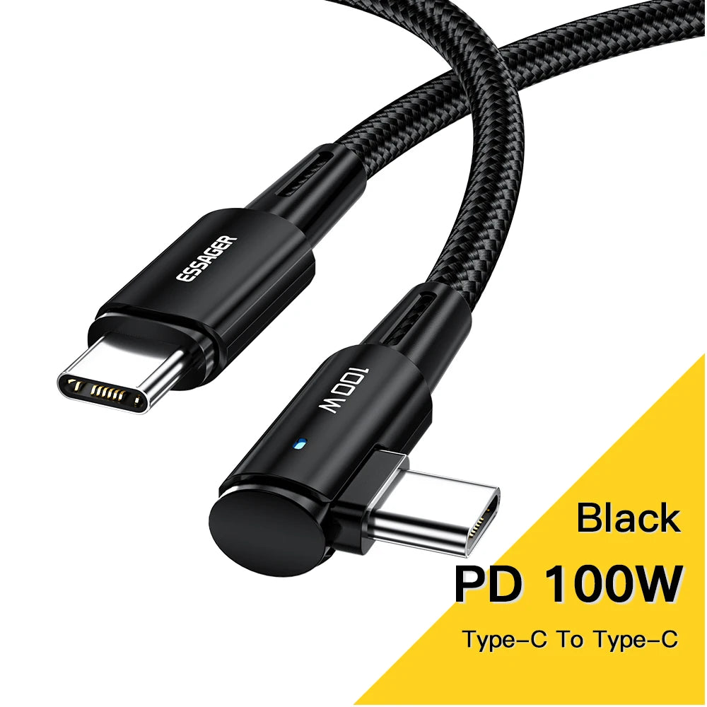 100 W USB‑C Kabel mit Winkel