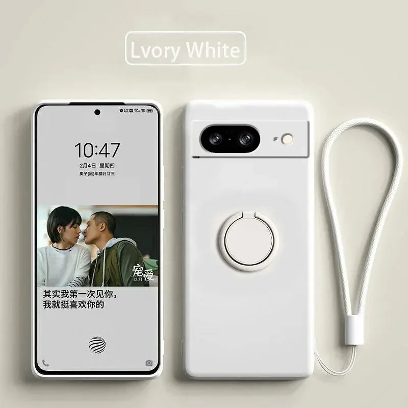 Pixel 8 9 Ringhalter Silikon Hülle