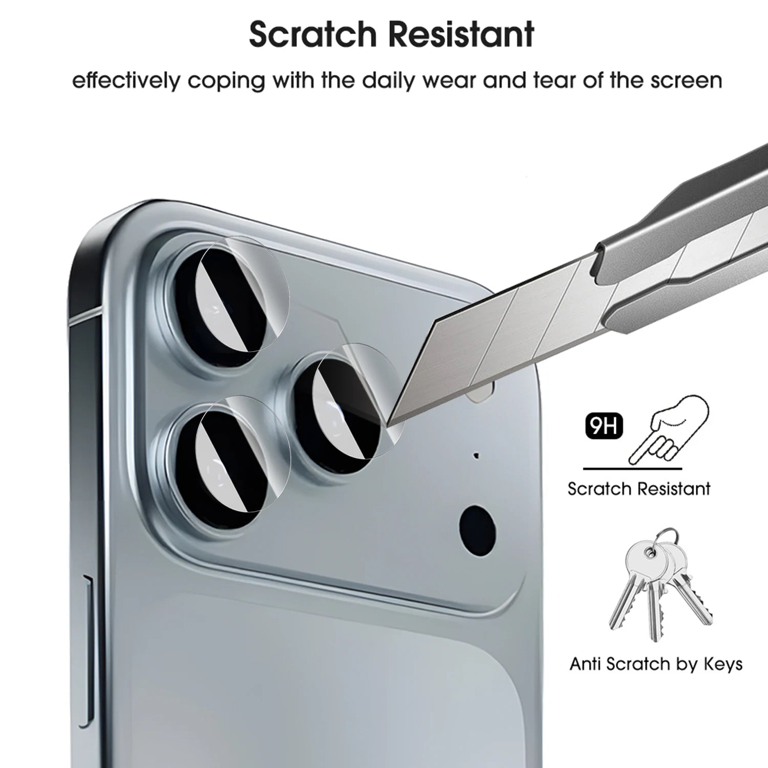 iPhone 17 Kameraobjektiv Schutzglas 9H Anti-Kratz