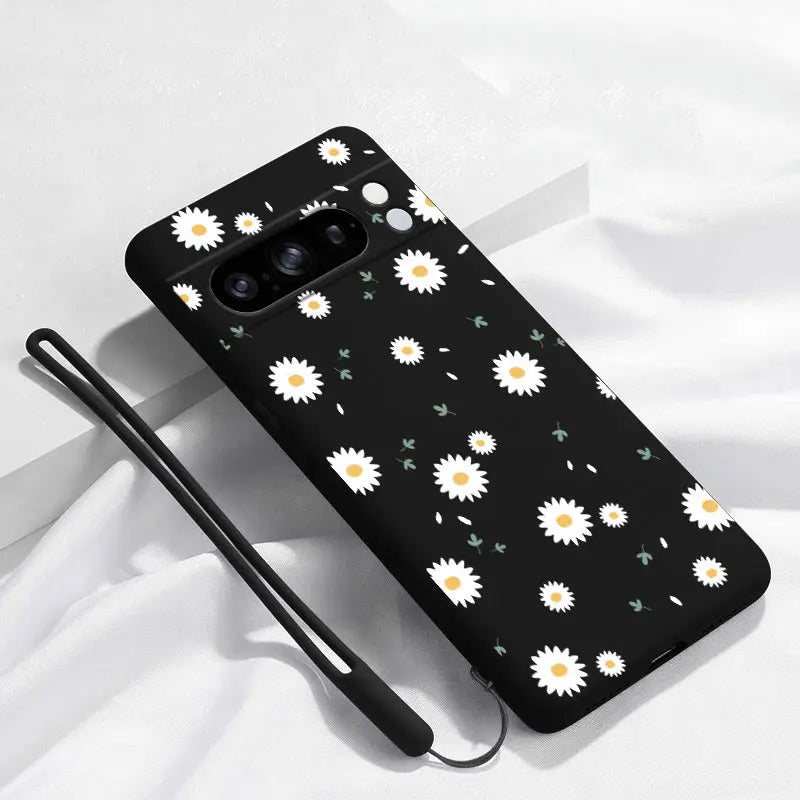 Pixel 8 Pro Hülle mit Blumen-Armband