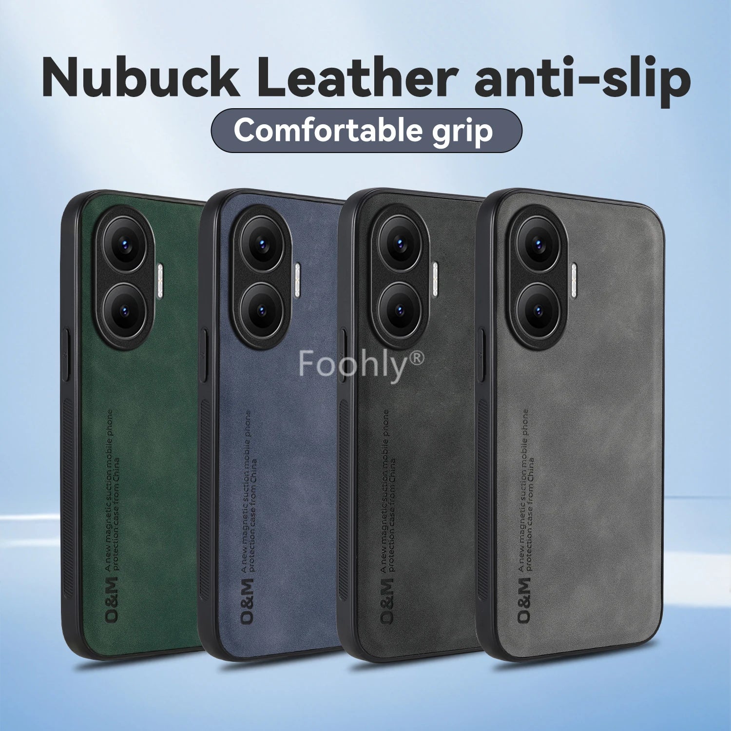 Nubuk Lederhülle für Xiaomi Poco F7