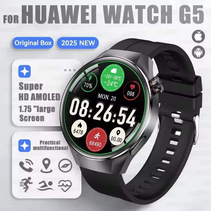 G5 Plus Smartwatch Herren 2025 mit AMOLED & GPS