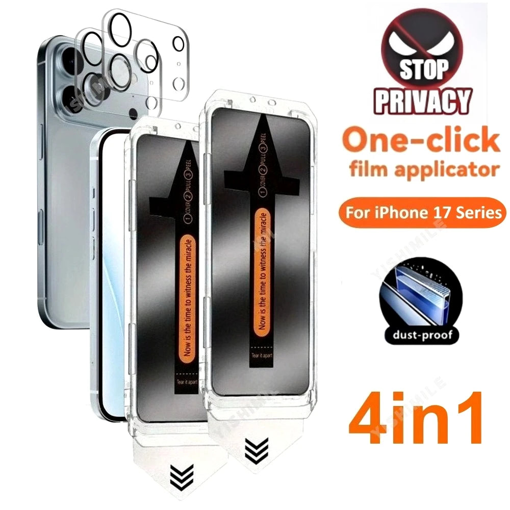 4in1 Anti-Spy Schutzglas Set für iPhone 17 Serie