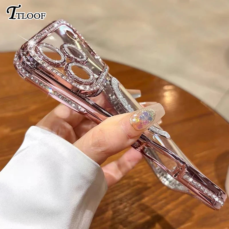 Glitzer Diamant Hülle mit MagSafe für iPhone 17