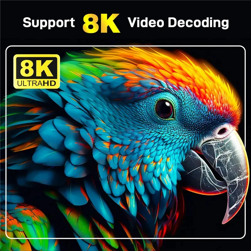 8K Android TV Stick with Wifi6 and voice control