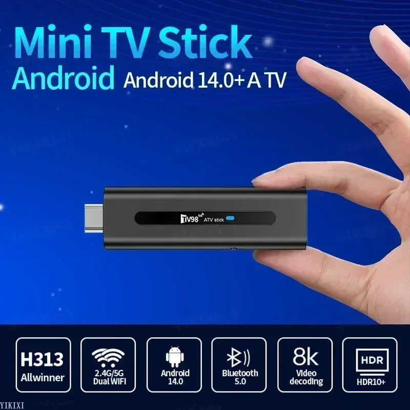 Android 14 Smart TV Stick with 4K/8K streaming