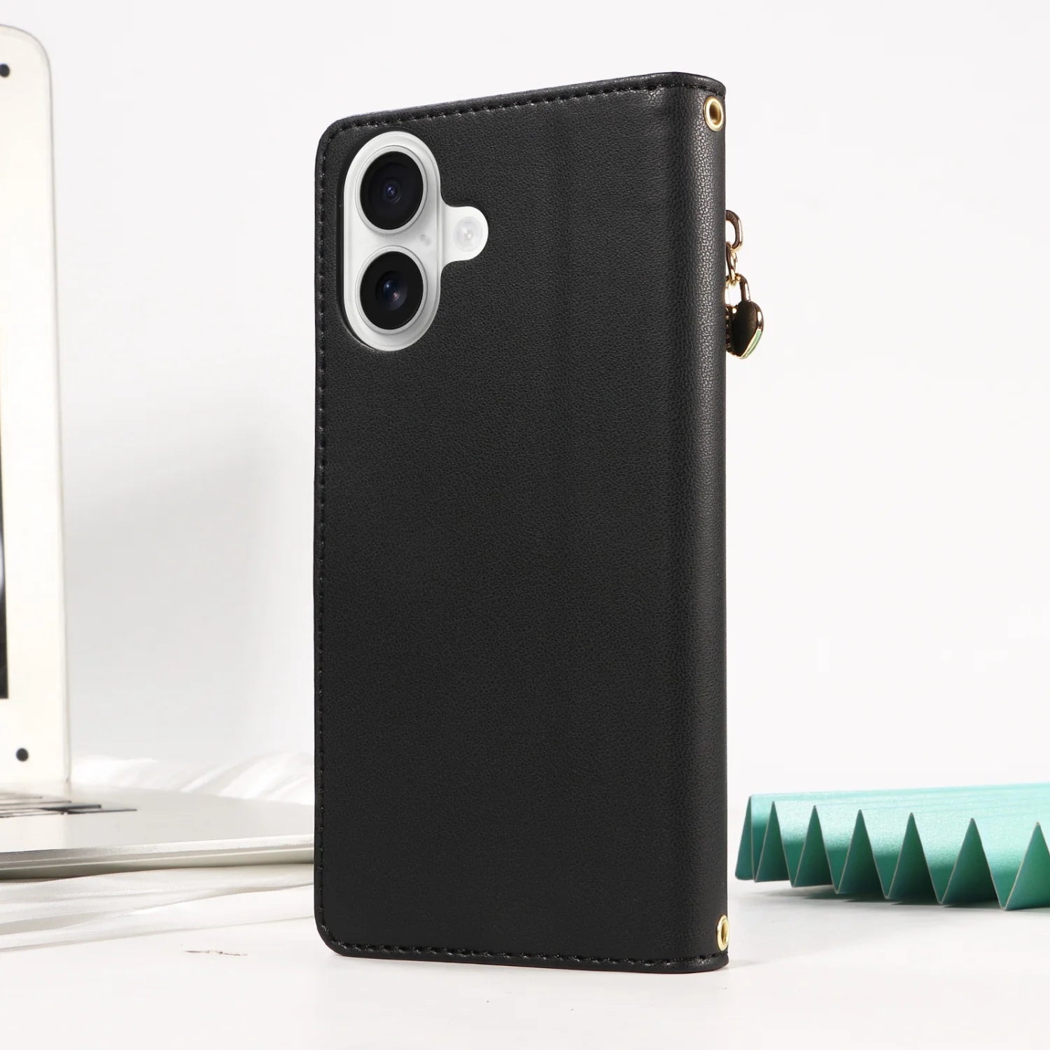 Leder Flip Hülle mit Lanyard für Galaxy S10+