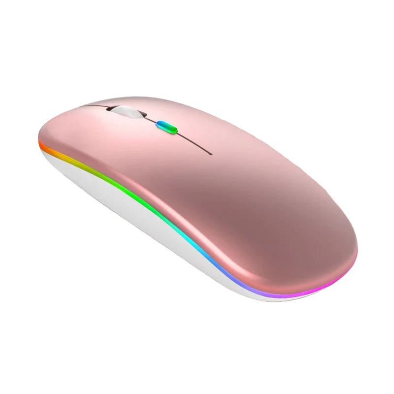 Kabellose Dual-Modus Maus, Bluetooth, RGB, Ergonomisch