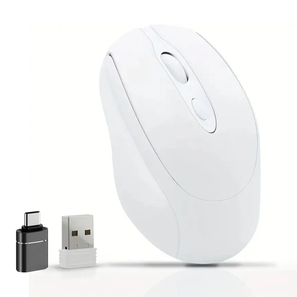 Wiederaufladbare kabellose Maus Bluetooth & 2,4 GHz