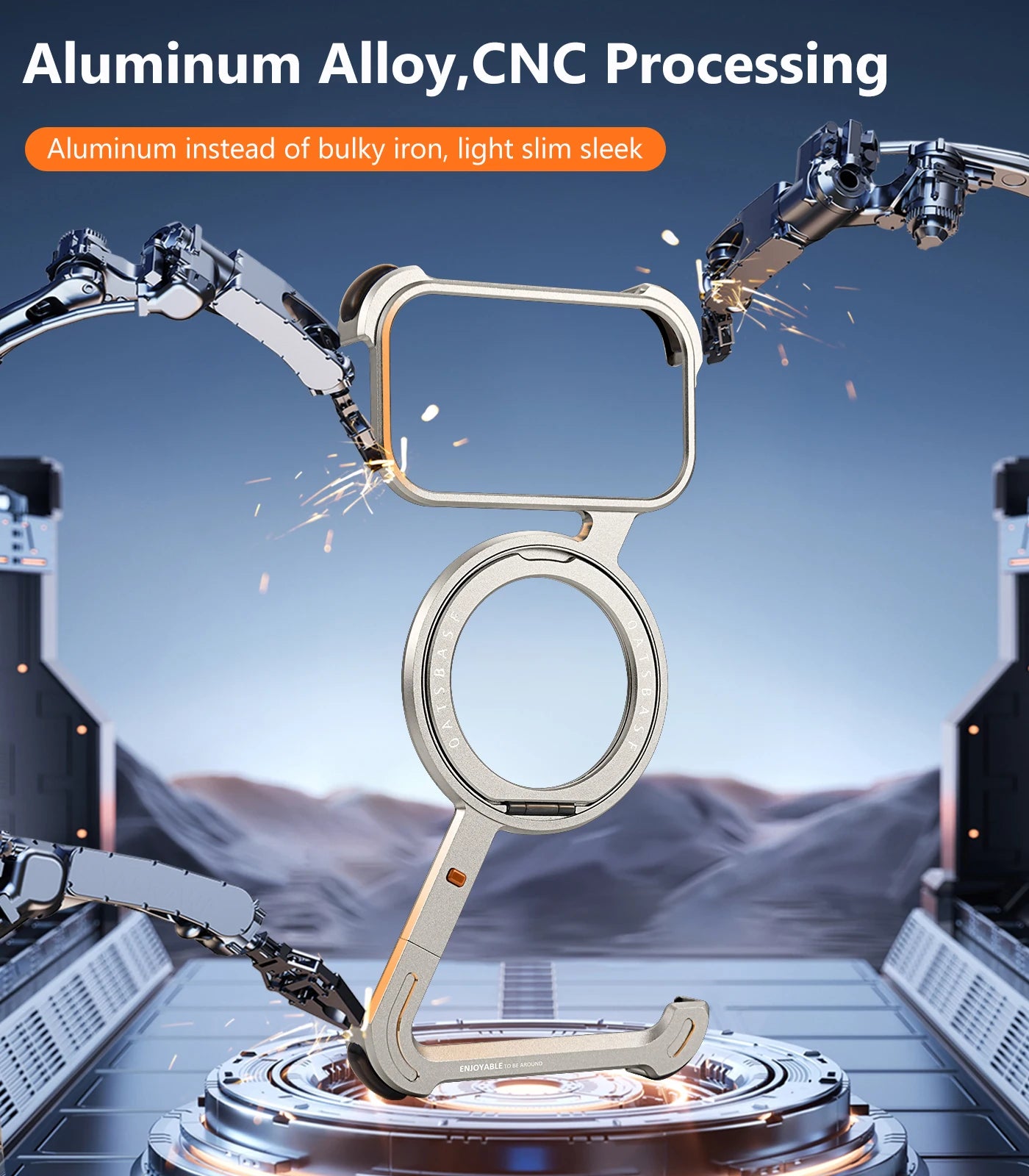 Magsafe Metall Hülle für iPhone 17 mit Drehständer