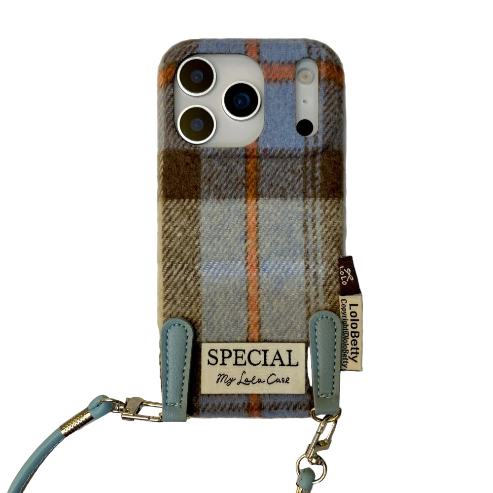 Plüschhülle Retro Stil für iPhone 17 Stoßfest