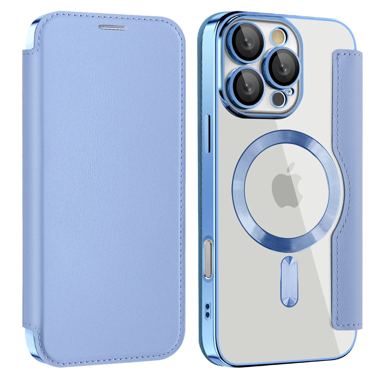 Magnetic Leather Flip Case for iPhone 17 Pro Max