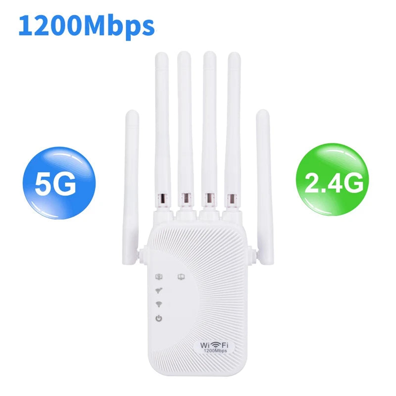 Dual-band Wi-Fi repeater 1200Mbps long range