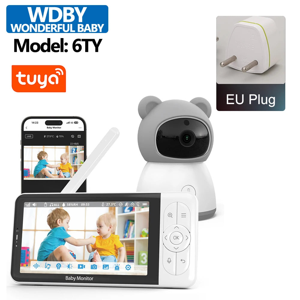 1080P Babyphone mit 5 Zoll Display und Temperatur