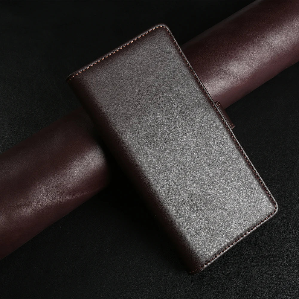 Wallet Hülle aus Echtleder für Samsung Galaxy S25 S24