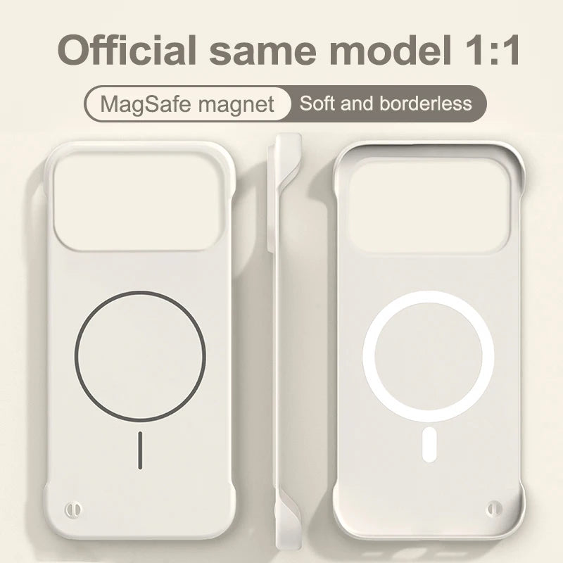 Rahmenlose magnetische Hülle für iPhone 17 Magsafe