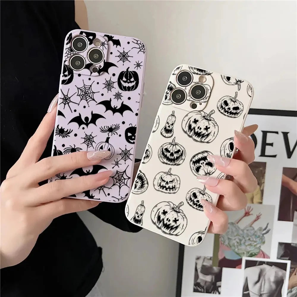 Halloween Horror Art Hülle für iPhone 17–11 Silikon