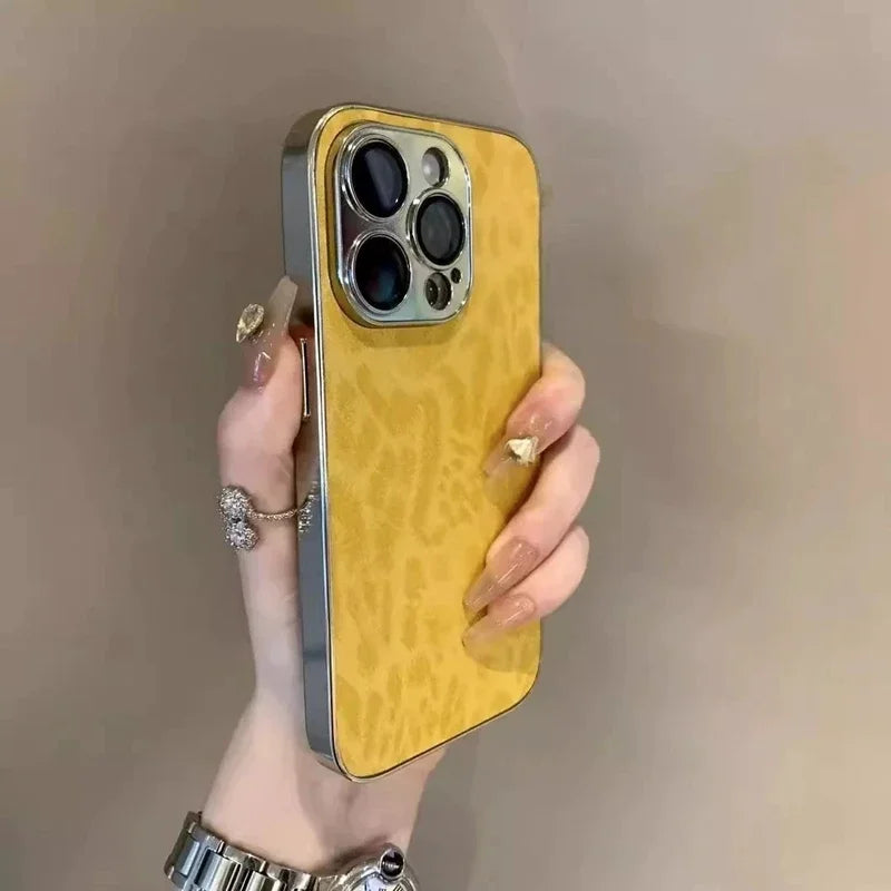 Luxus Leopard Hülle iPhone 11-16 Pro