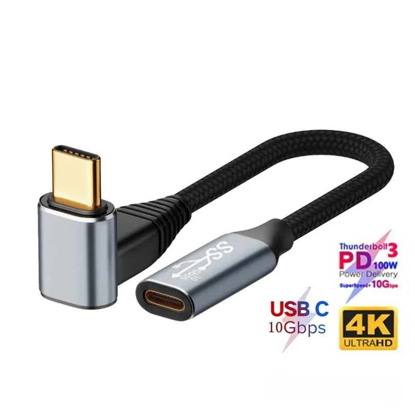 3M USB-C 3.1 Gen2 Fast Charging Cable 90 Degree Data Cable