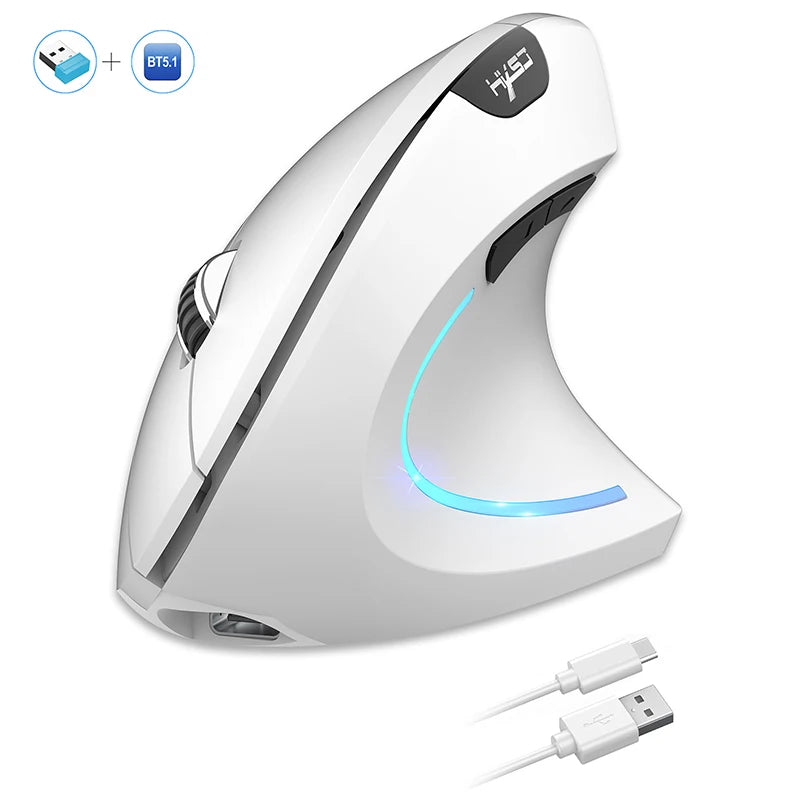 Kabellose vertikale Bluetooth-Maus mit Dual-Modus