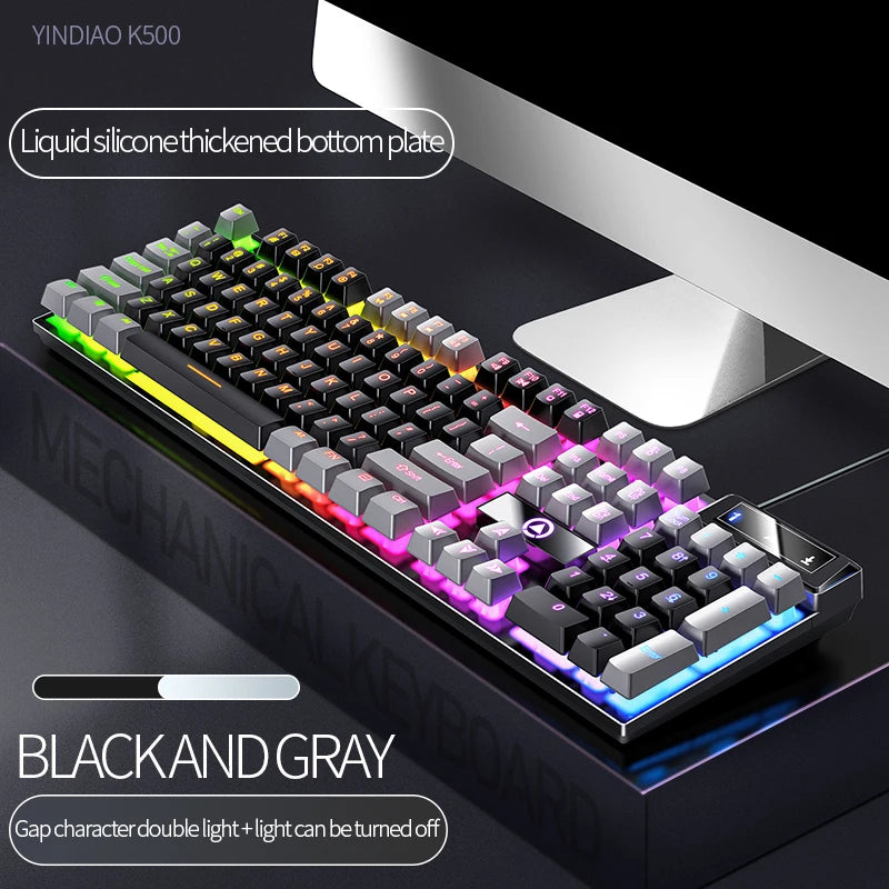 Gaming-Tastatur 104 Tasten RGB Kabel