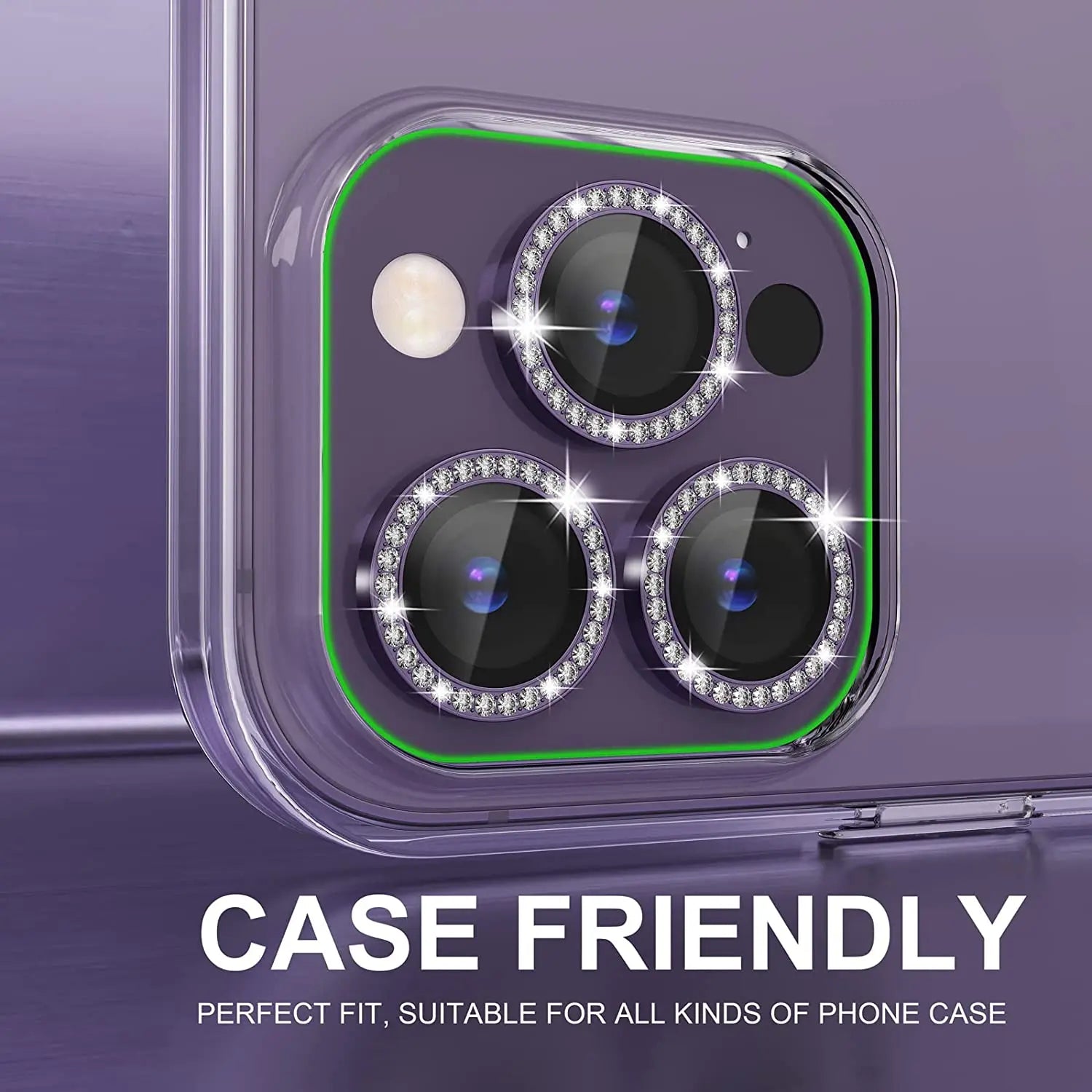 Glitzer Diamant Kamera Schutz iPhone