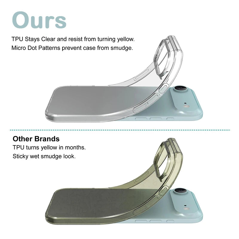 Crystal Clear Soft TPU Case for iPhone 17 Series