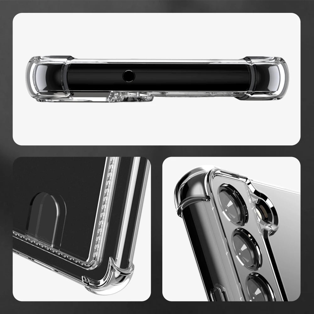 Klare TPU Hülle mit Kartenfach Samsung