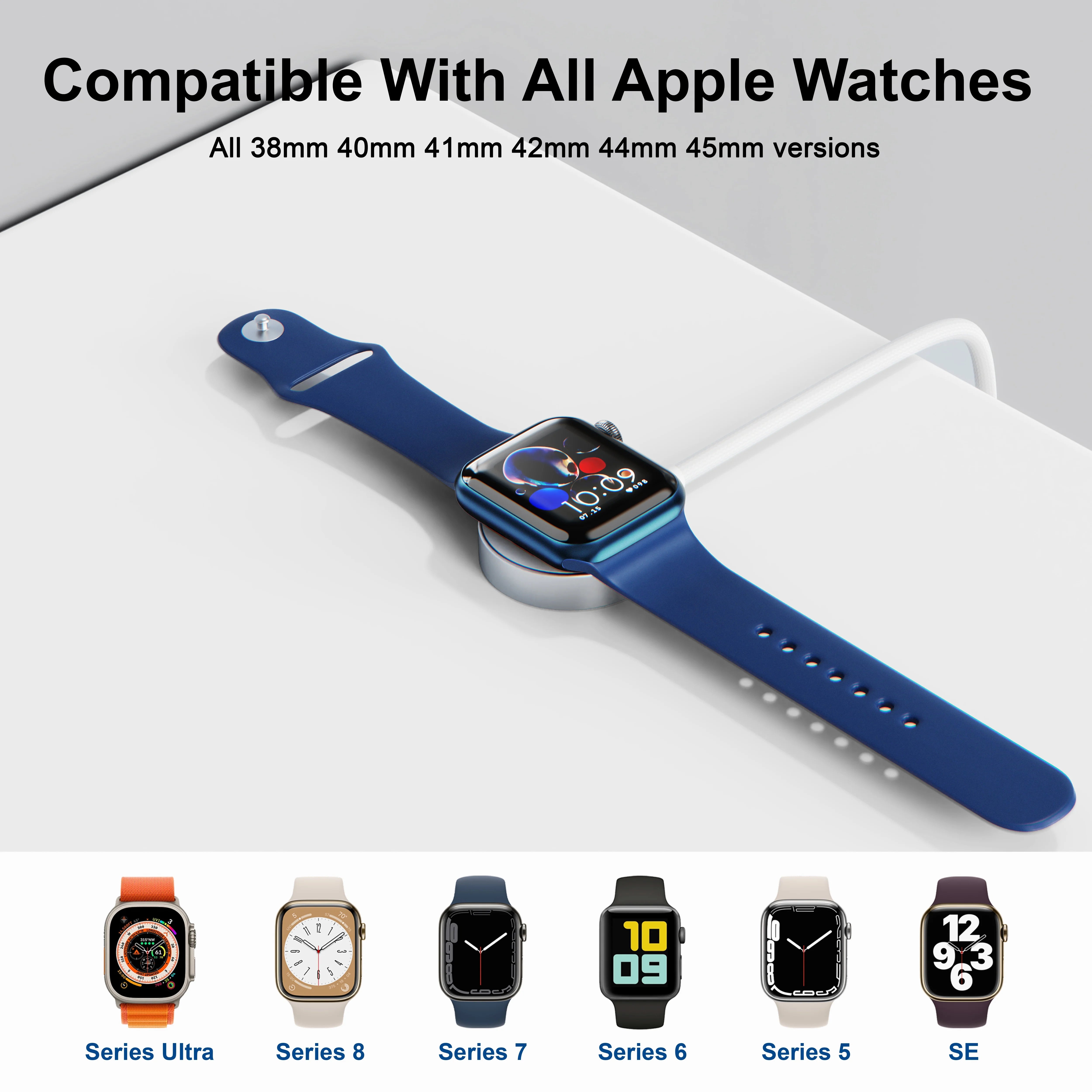 Tragbares 2-in-1 Magnetisches Uhrenladegerät