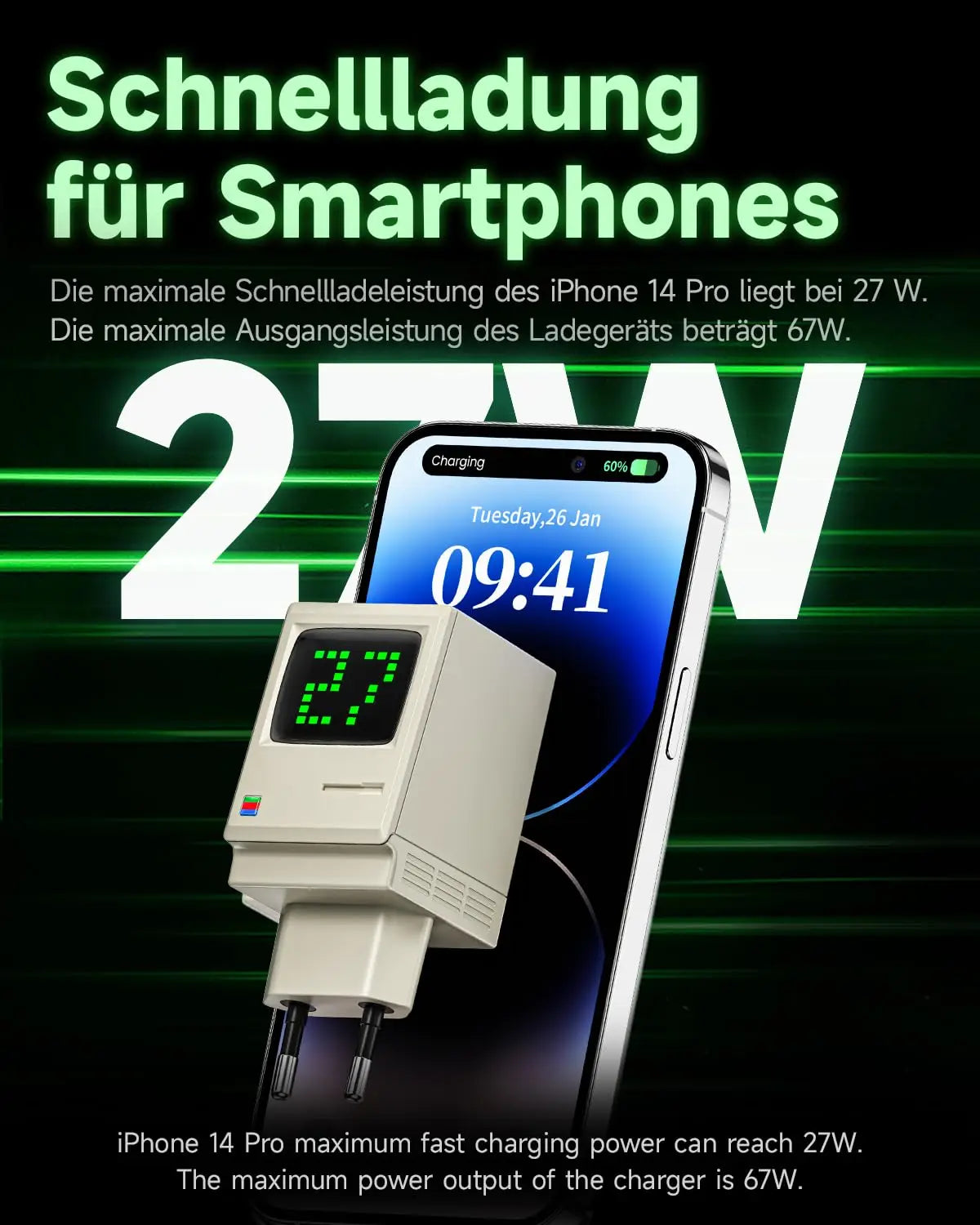 Retro 67W GaN Ladegerät