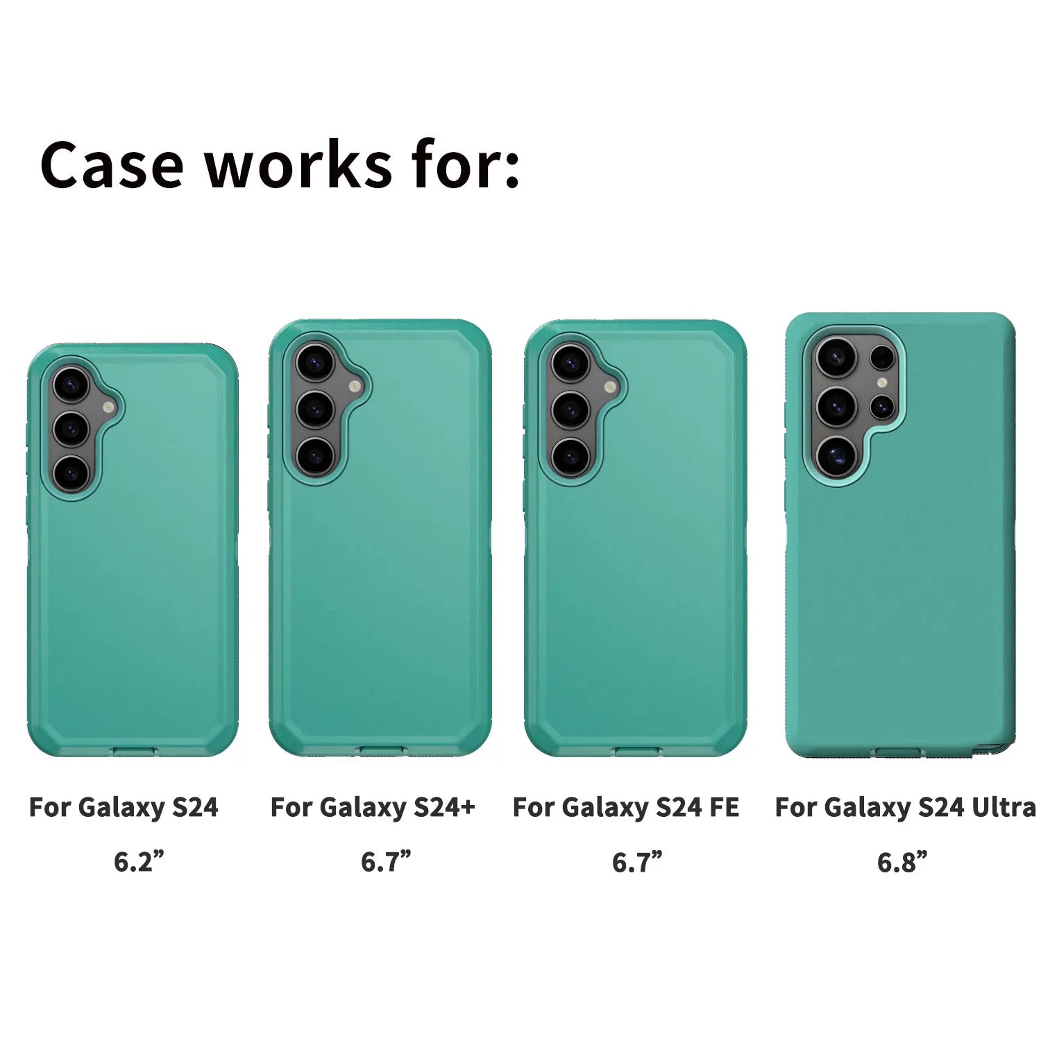 Grün Stoßfeste Hülle für Galaxy S24