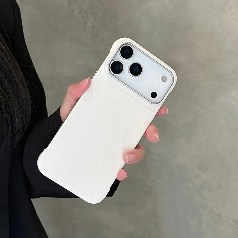 Rahmenlose PU-Leder Hülle für iPhone 17 Serie