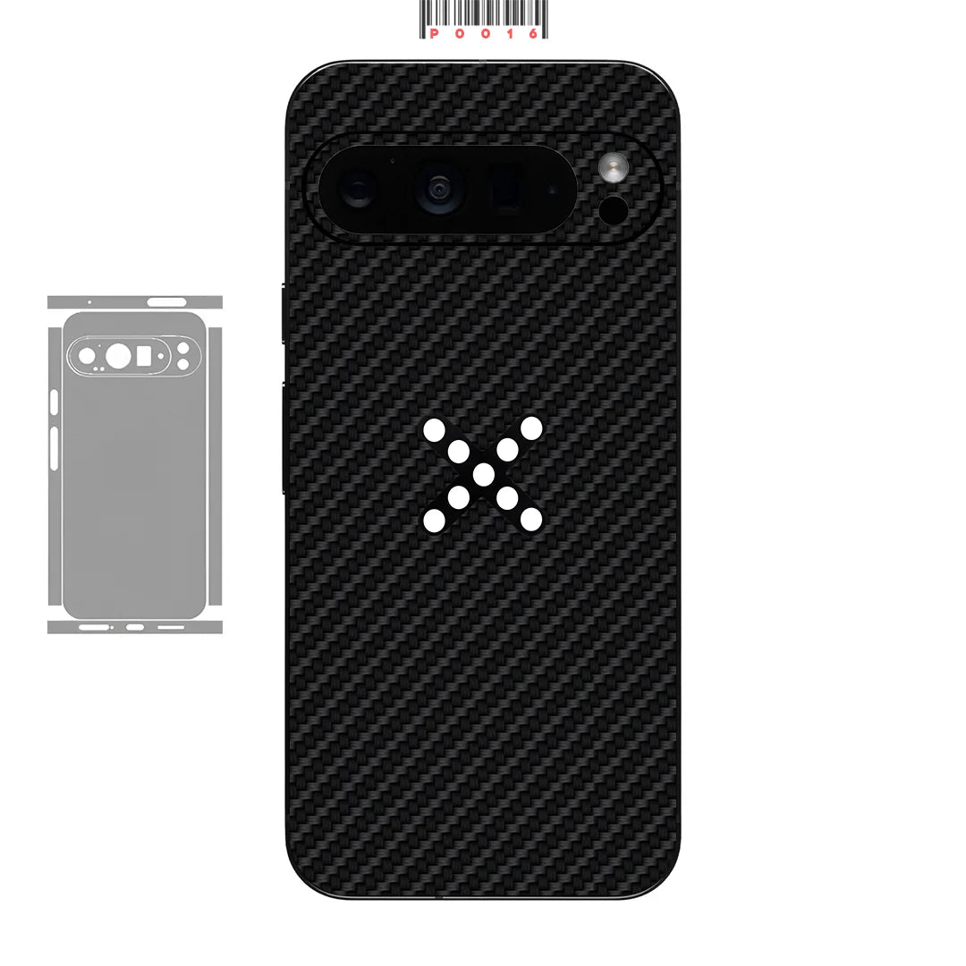 Kohlefaser Hautfolie für Pixel 9–7 Pro