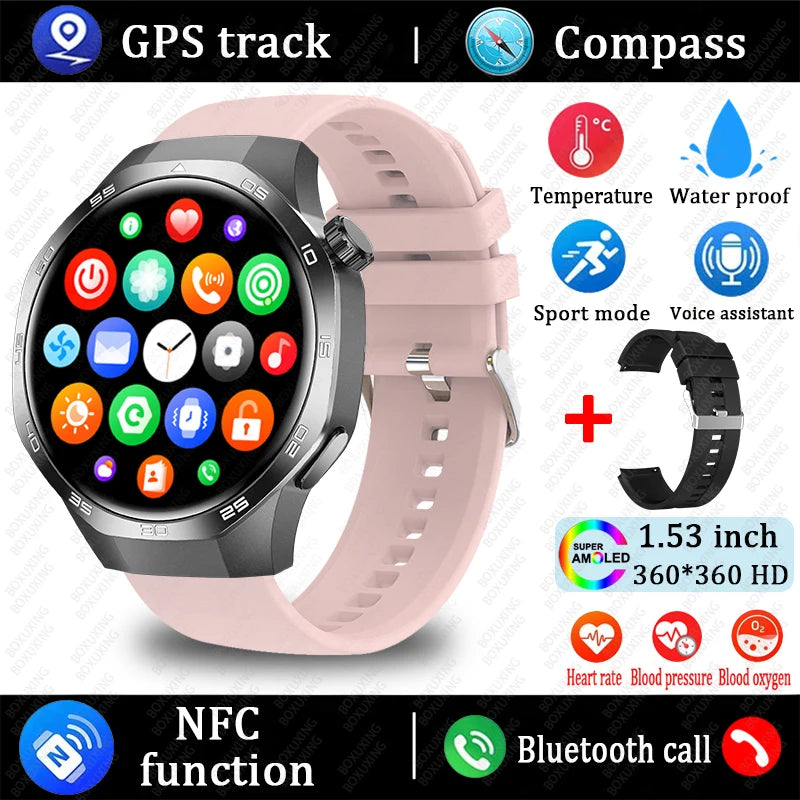 2025 Neue 5 MAX Smartwatch HD AMOLED GPS NFC Anruf