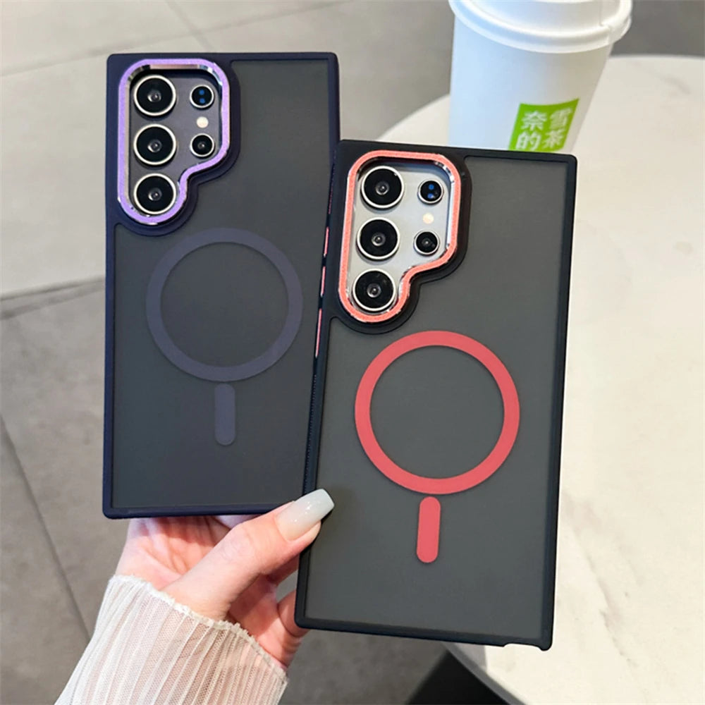 Luxus Magnetische Hülle für Samsung Galaxy