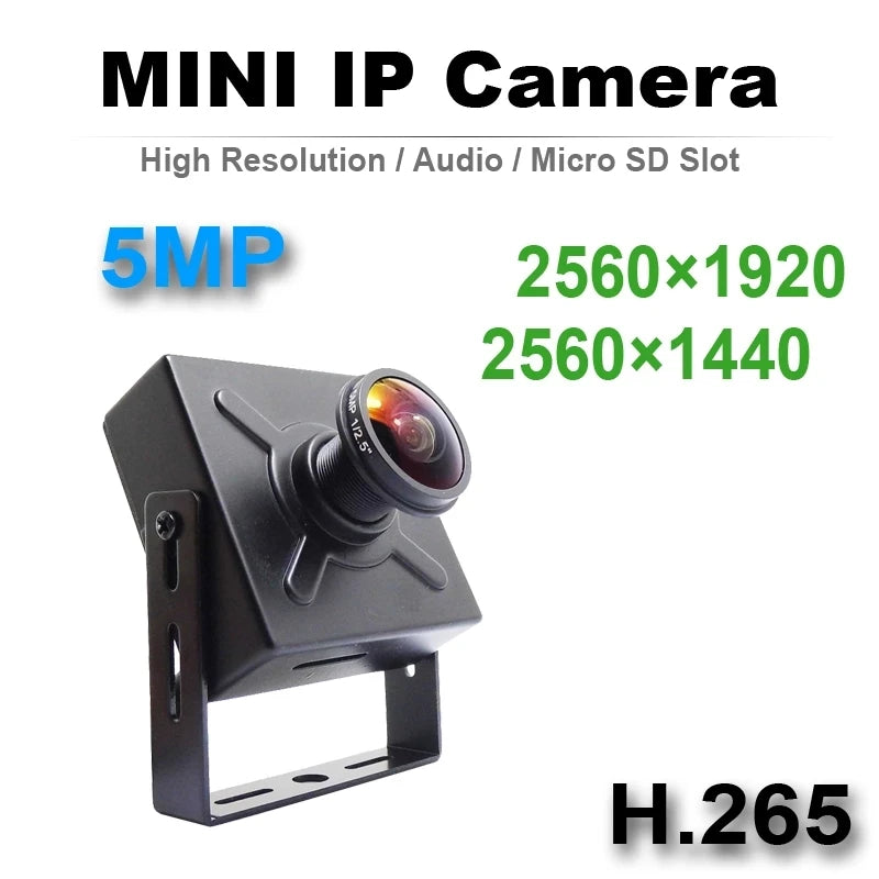 5MP Mini Fisheye IP Kamera mit Audio und POE