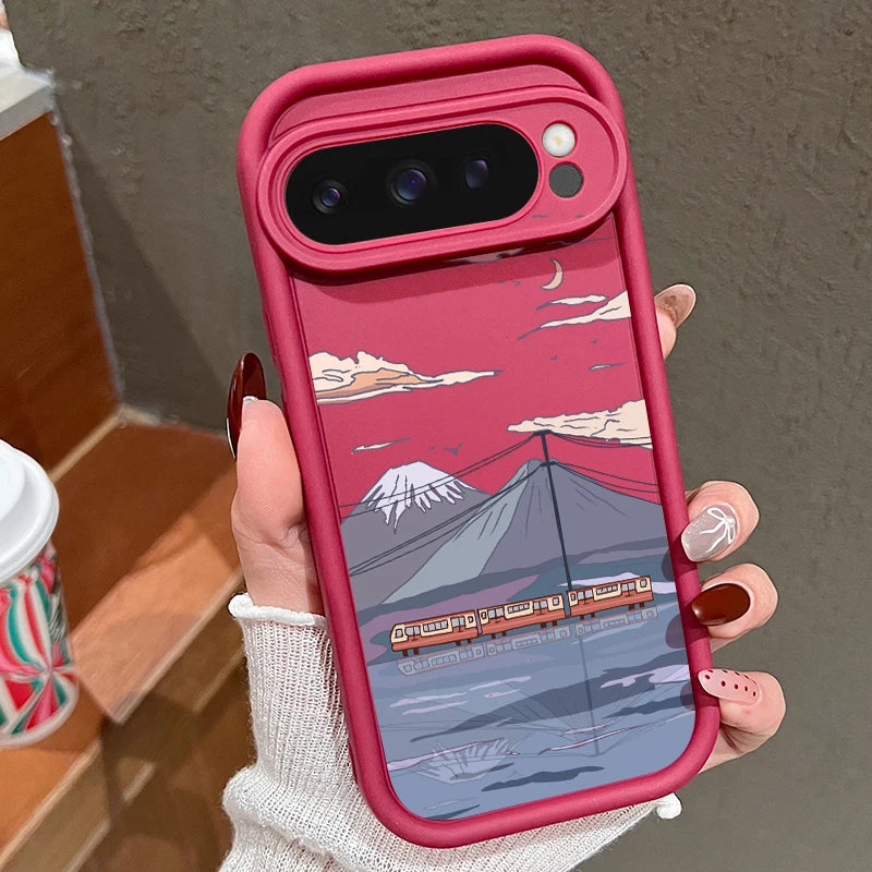 Einfarbige TPU-Hülle Pixel 8 7 Pro 9 XL