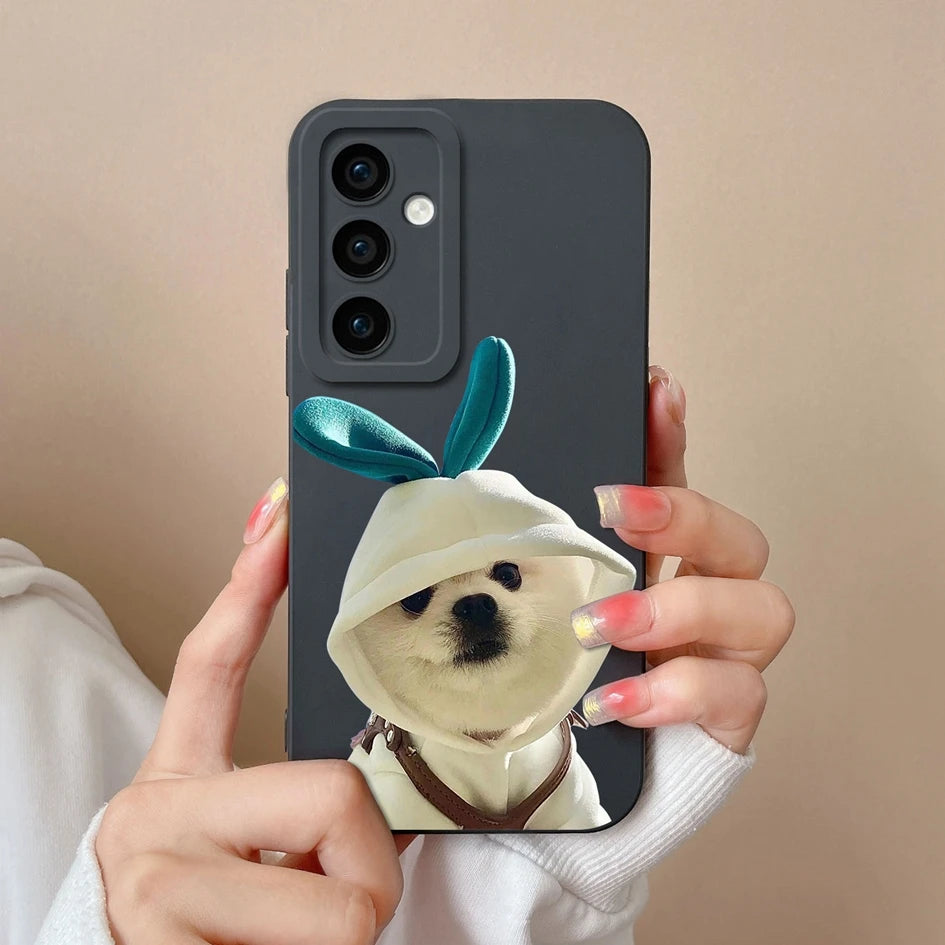 Leopard print silicone case with camera protection