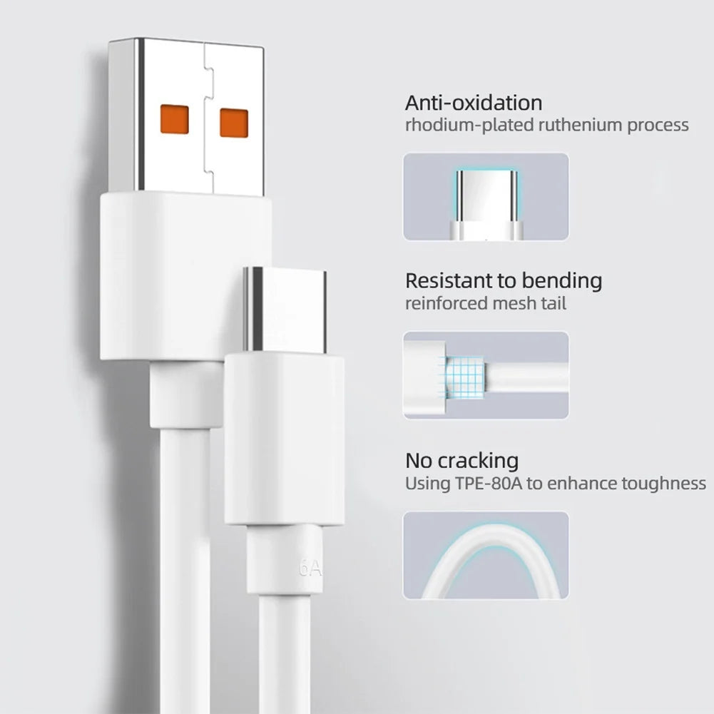 6A USB-C 120W Schnellladekabel