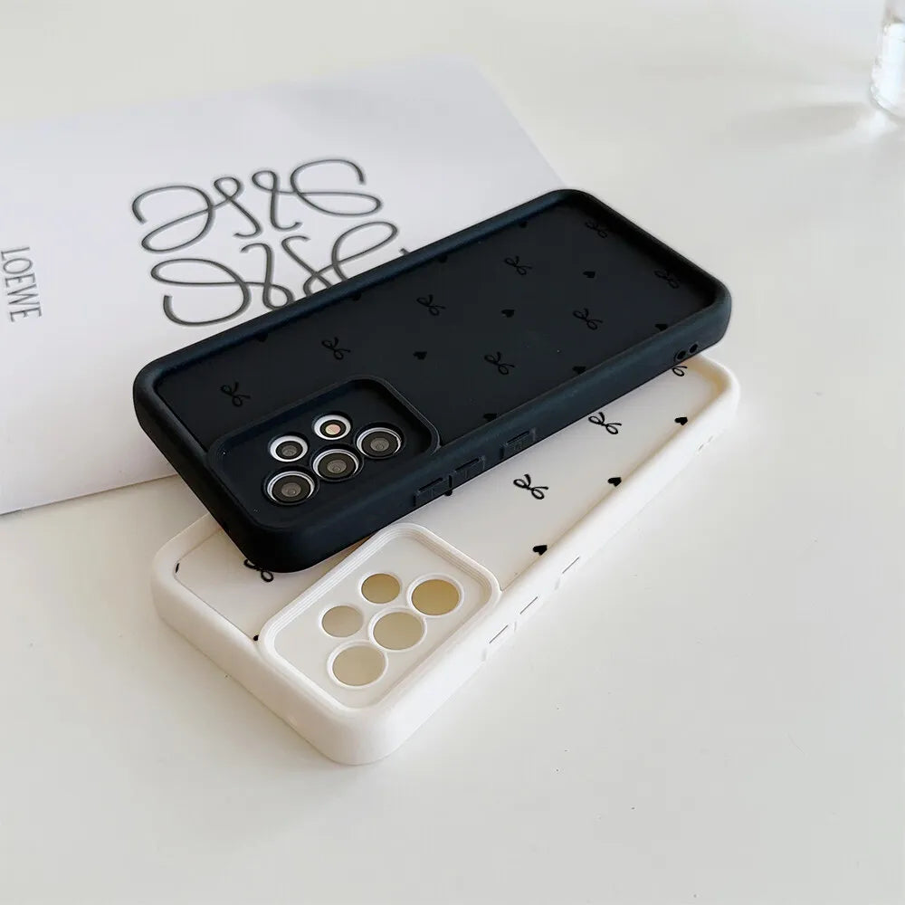 Koreanische Herz-Hülle mit Schleife für Samsung Galaxy