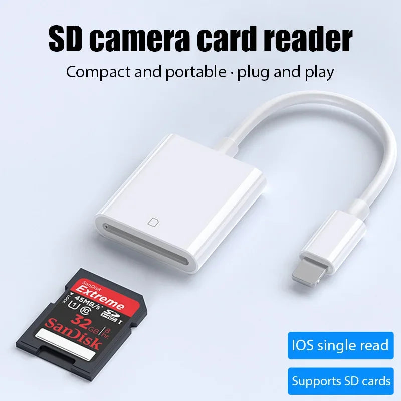 Externer SD Kartenleser Lightning Typ-C Adapter