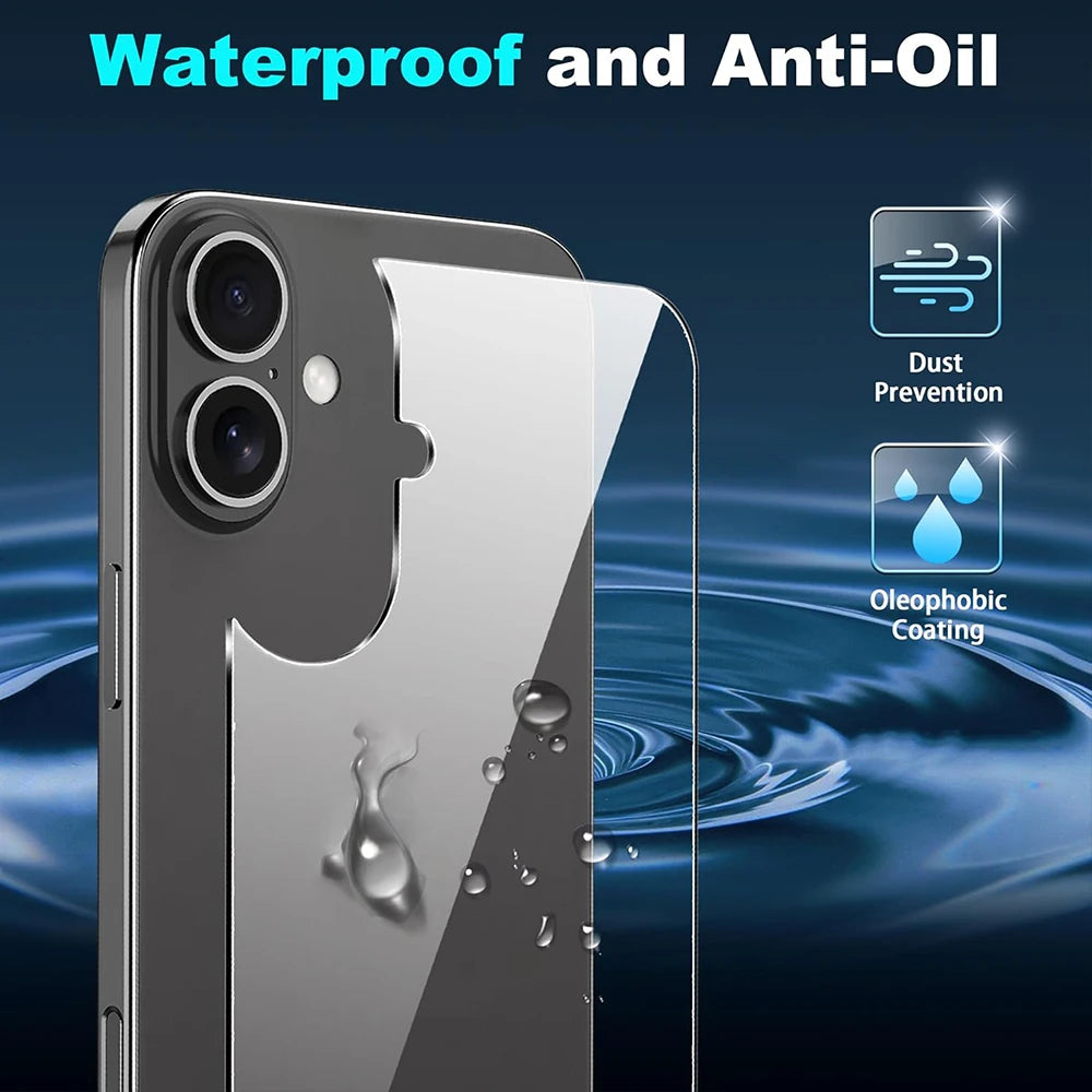 6-in-1 tempered glass set with camera protection for iPhone 17