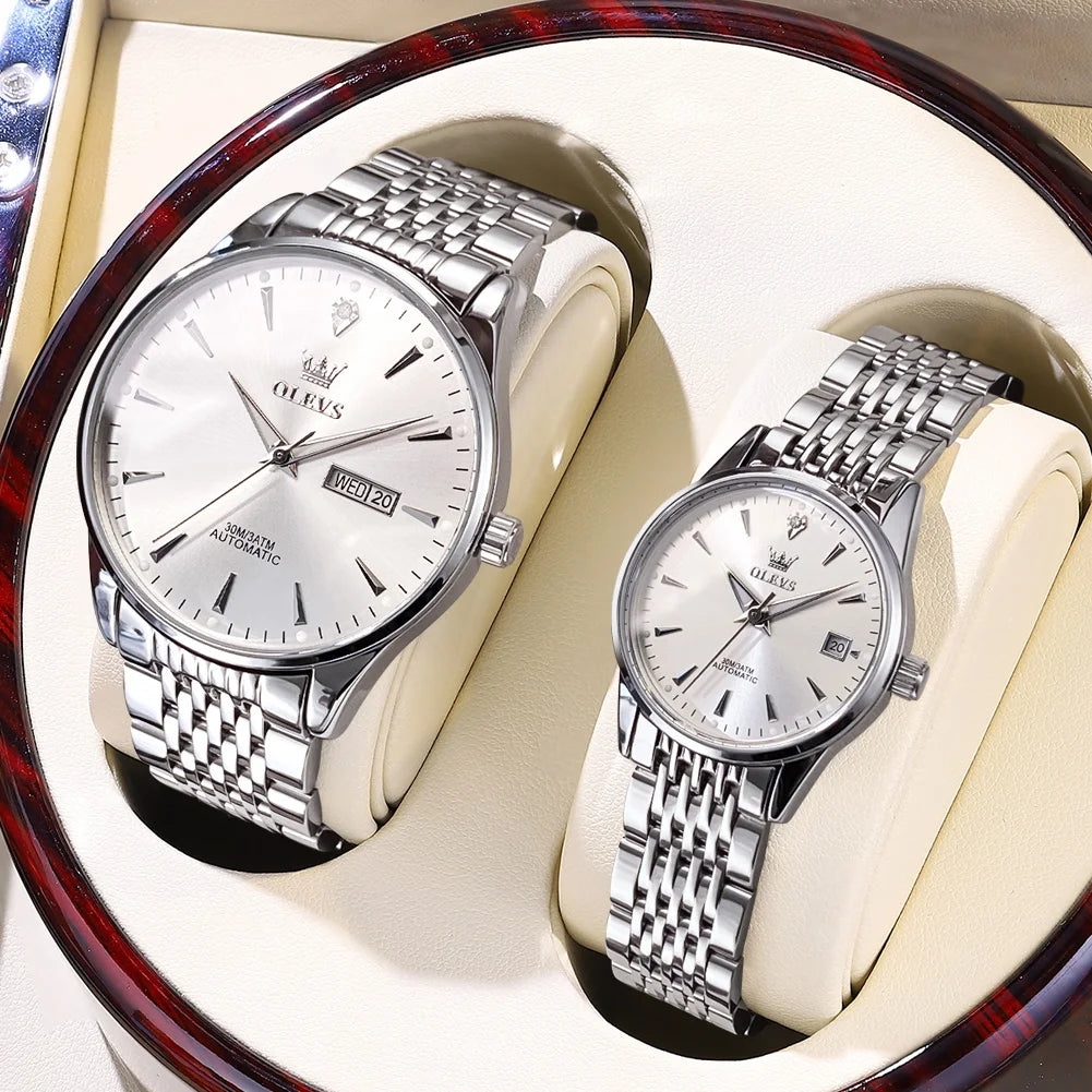 Automatische Paar-Uhr – Lässige Mechanische Uhr für Ihn & Sie