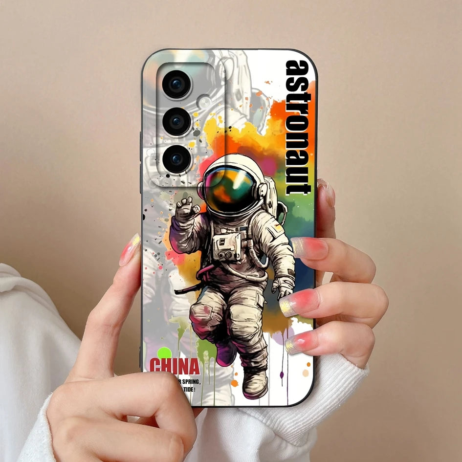 Leopard print silicone case with camera protection