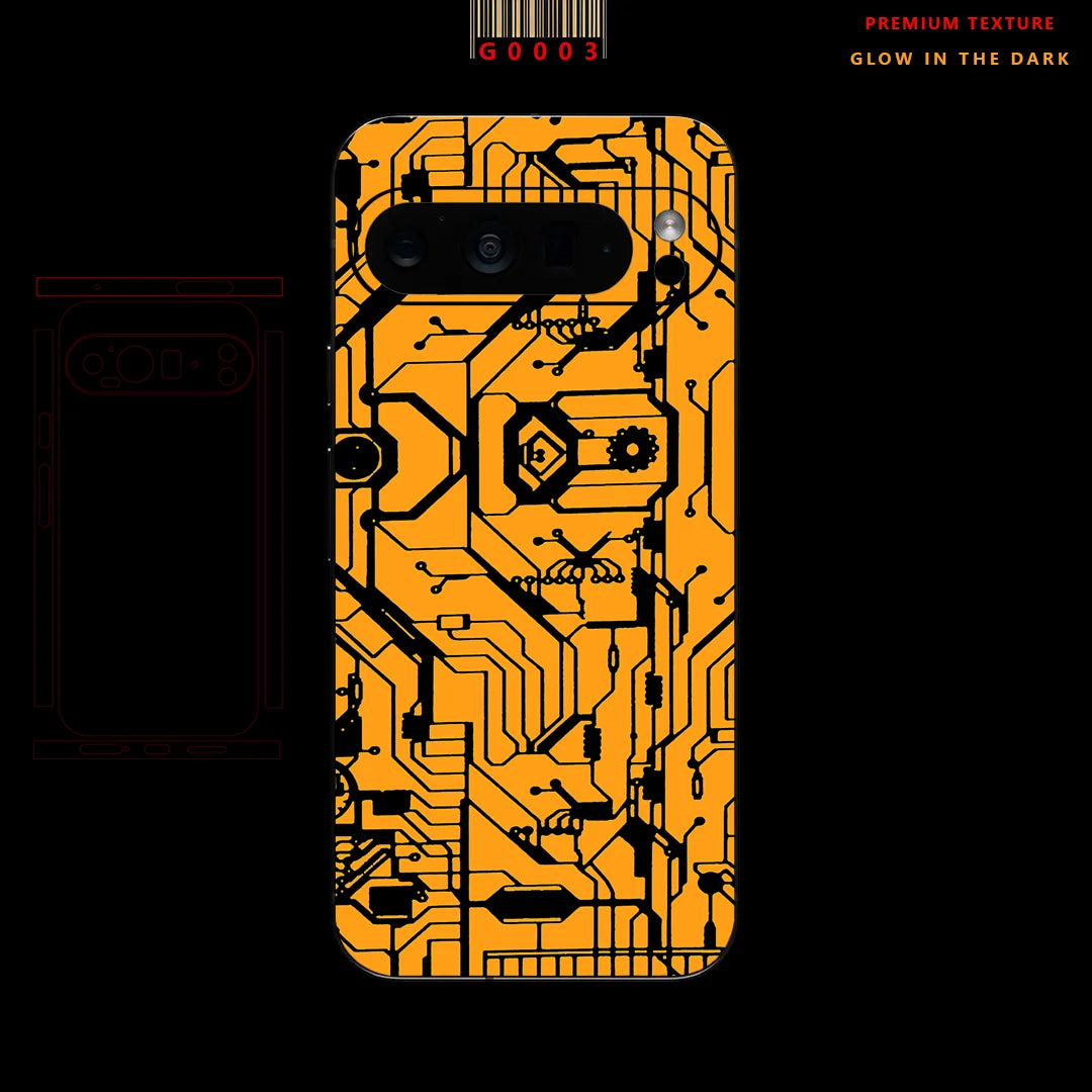 Leuchtende Rückseitenfolie für Pixel 9 Pro