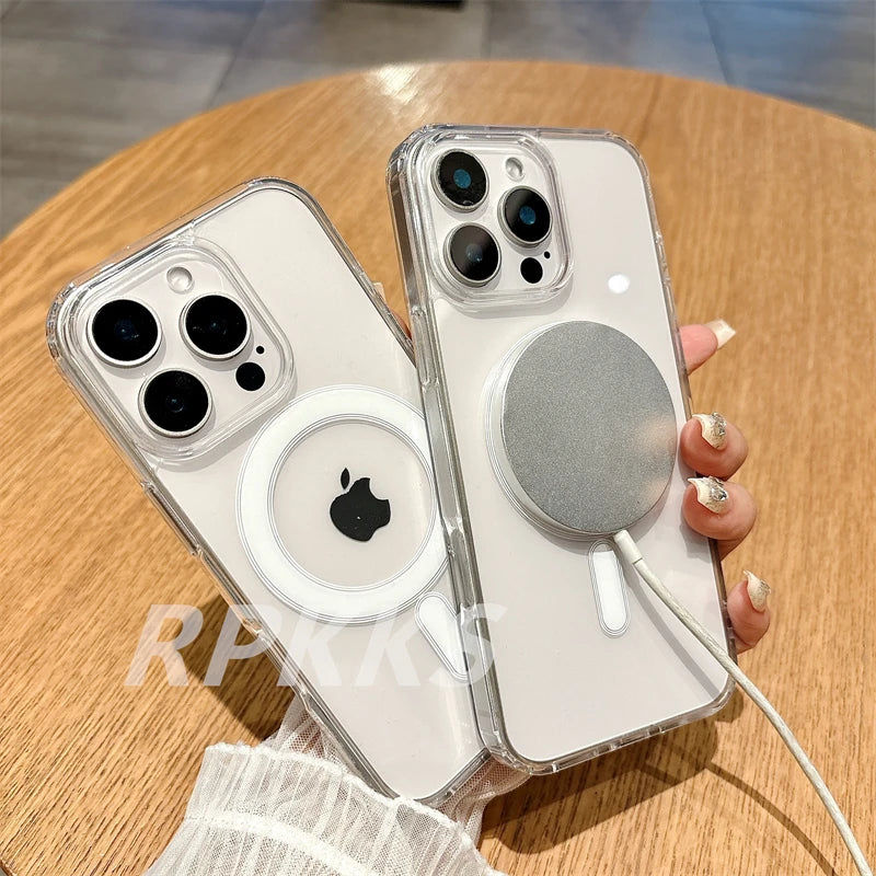 Kristallklare Magsafe Hülle iPhone 7-16