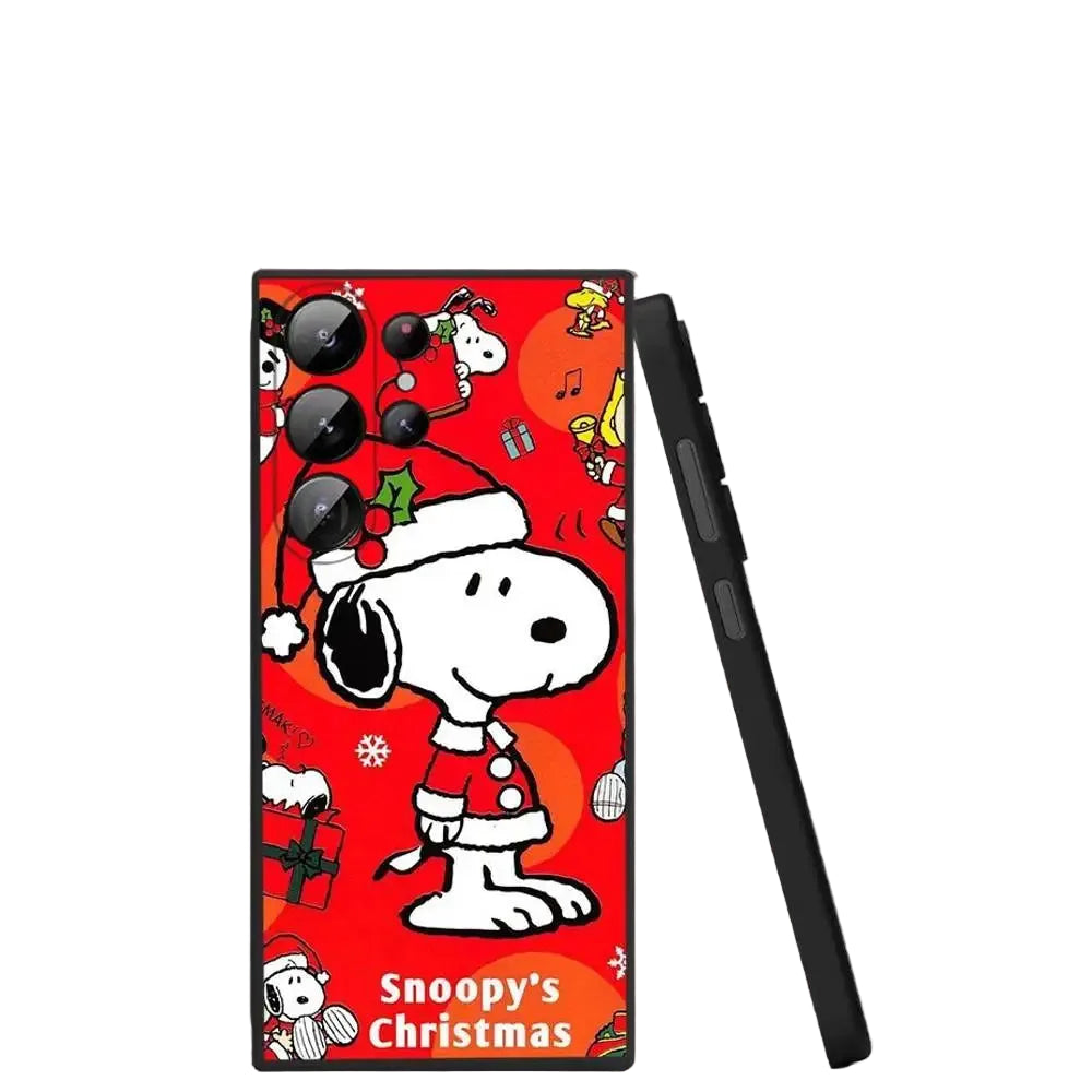Cartoon Snoopy Christmas phone case for Samsung S25